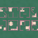 間取りの変わったデザインの画像です